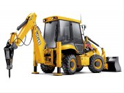 Фронтальный гидромолот на базе экскаватора JCB 3CX