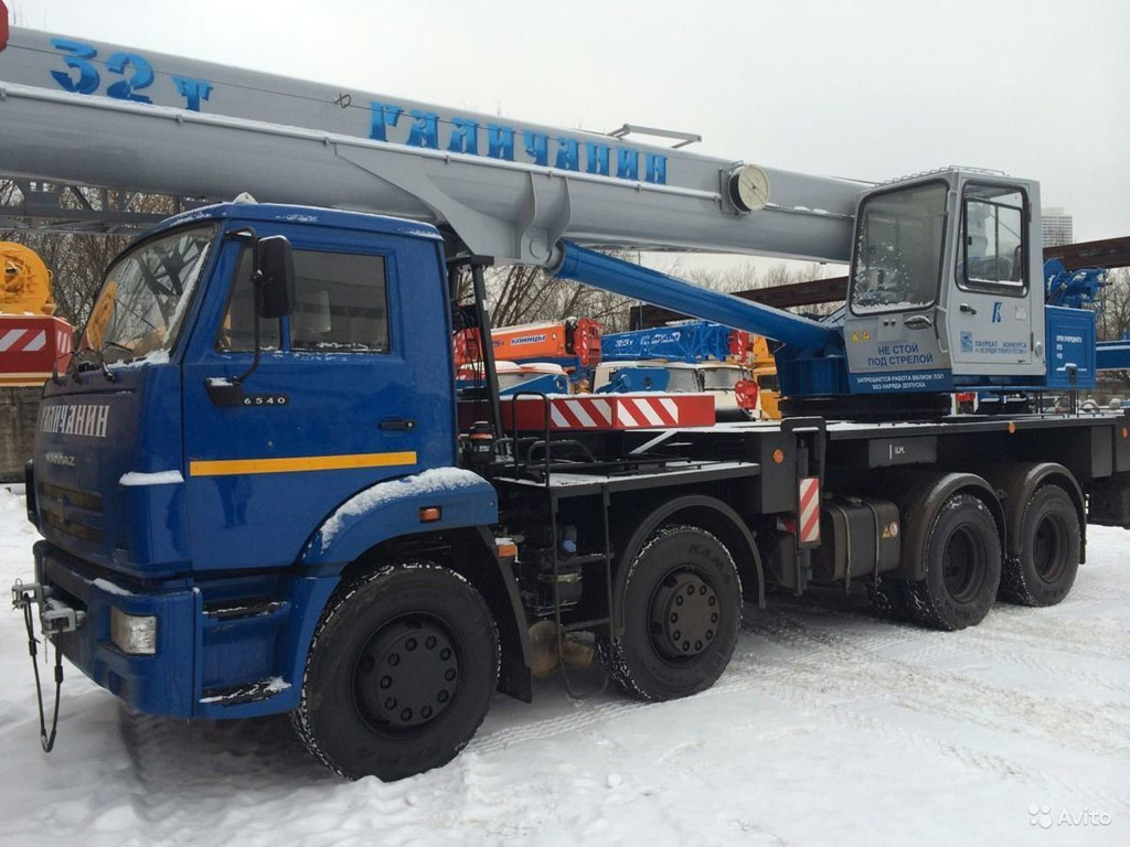 Аренда автокрана Галичанин КС-55729В 32 тонны